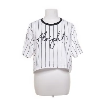 Crop top (Wit, Zwart) van FB Sister Katoen