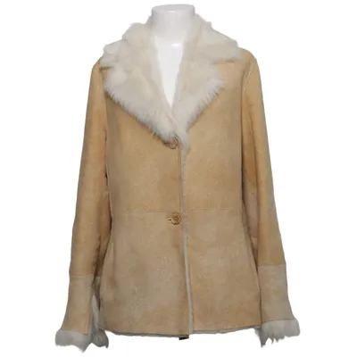 Shearlingjakke (Beige) fra Apriori Læder