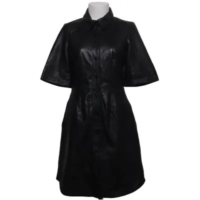 Leren jurk (Zwart) van Part Two Elastaan, Leer, Polyester