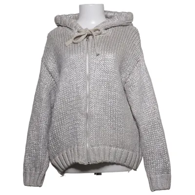 Hoodie (Beige, Silver) from Zara Cotton, Polyester