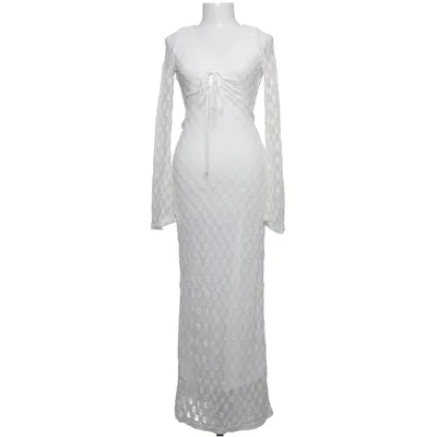 Långklänning (Vit) från Bardot Bomull, Elastan, Polyamid, Polyester