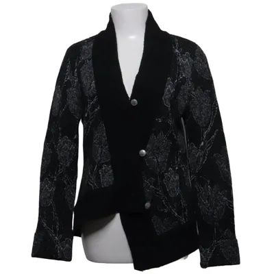 Cardigan (Sort, Grå, Hvid) fra Eva & Claudi Akryl, Polyamid, Polyester, Uld