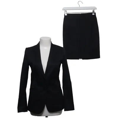 Tailleur jupe (Noir) de Stile Benetton Coton, Élasthane, Polyester