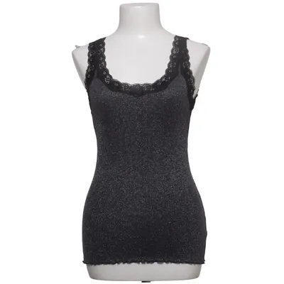 Tanktop (Grau, Schwarz) von Saint Tropez Baumwolle, Metallfaser, Seide