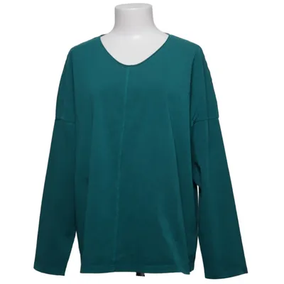 Long sleeve T-shirt (Green) from Ischiko Cotton, Elastane