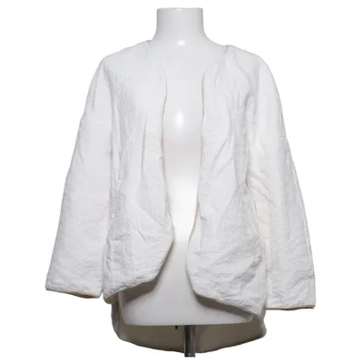Jakke (Hvid, Beige) fra Zara Basic Polyamid, Polyester, Viscose