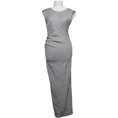 Maxi dress (Gray) from IndieXO Metallic fiber, Polyamide, Polyester