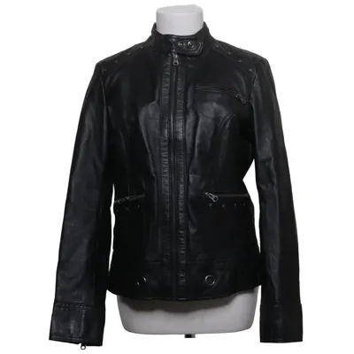 Leather jacket (Black) from Best Connections Leather, Polyester