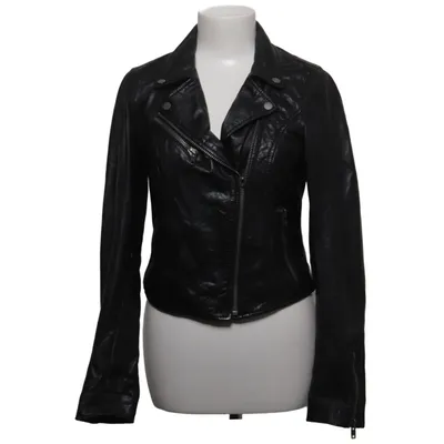 Bikerjacka (Svart) från Freaky Nation Bomull, Skinn, Polyester