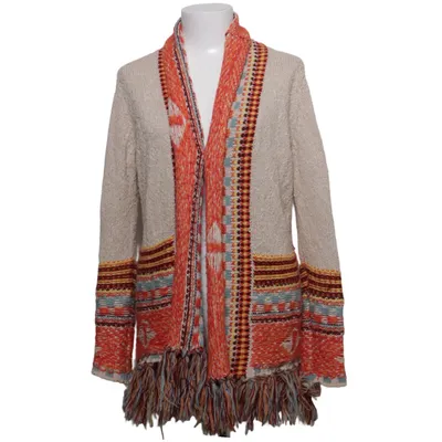 Kofta (Beige, Flerfärgad) från Desigual Akryl, Bomull, Polyamid