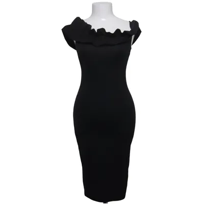 Dress (Black) from Zara Trafaluc Elastane, Polyester, Viscose