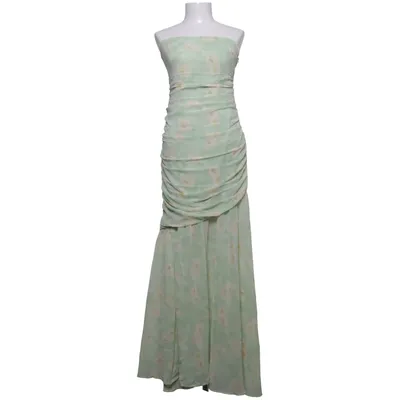 Långklänning (Grön, Vit) från Adoore Elastan, Polyester