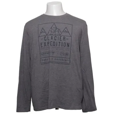 T-shirt à manches longues (Gris) de VanVaan Coton, Polyester