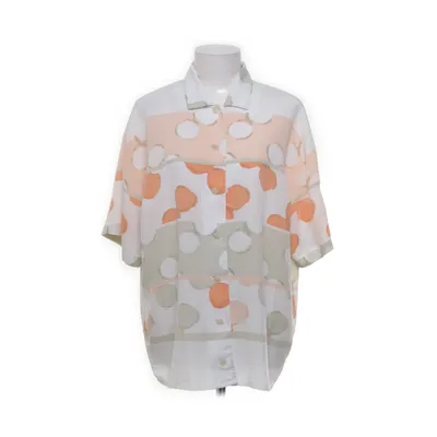 Kortärmad skjorta (Vit, Flerfärgad) från Ara Polyester