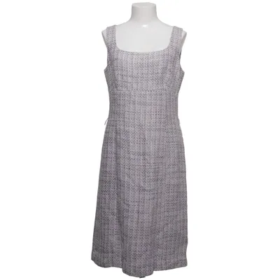 Dress (Purple, Beige) from Ann Taylor Acetate, Acrylic, Cotton, Linen, Viscose