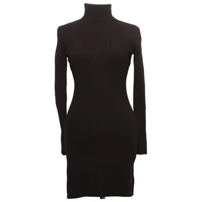 Rollkragenkleid (Braun) von Wolford Baumwolle, Elasthan, Wolle