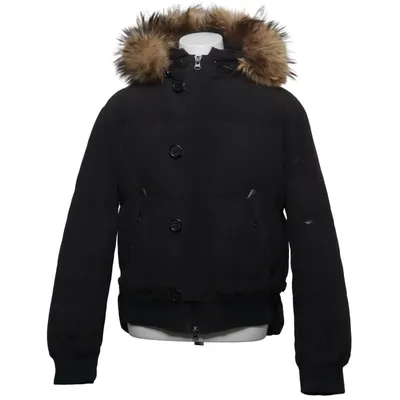 Winter jacket (Black) from Ganesh Cotton, Down, Nylon, Polyester
