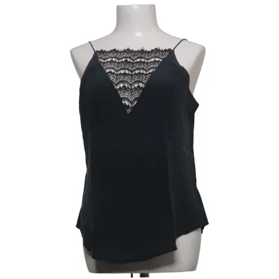 Top (Grijs) van Custommade Polyester, Zijde