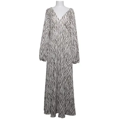 Jurk (Wit, Bruin) van NA-KD Elastaan, Polyester