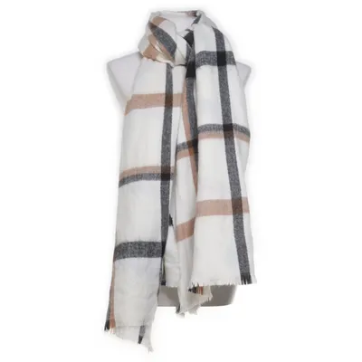 Halsduk (Vit, Grå, Brun)