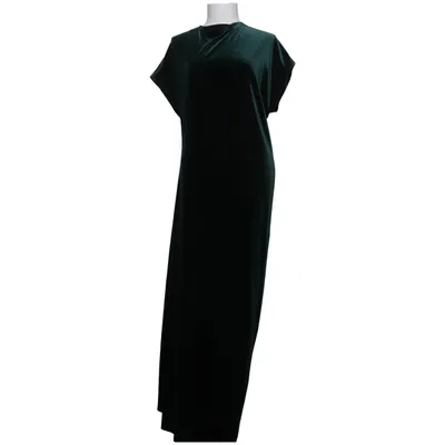 Maxikjole (Grøn) fra Zara Elastan, Polyester