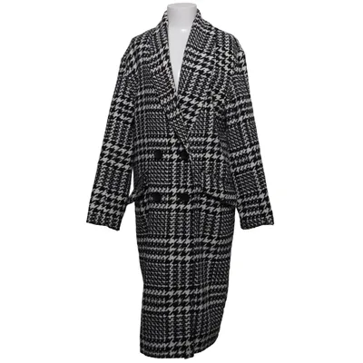 Mantel (Schwarz, Weiß) von ASOS Acryl, Baumwolle, Polyester, Viskose, Wolle