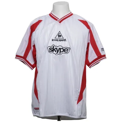 Fotbollströja (Vit, Röd) från Le Coq Sportif Polyester