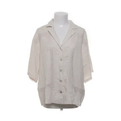 Kortærmet skjorte (Beige) fra Ichi Linned, Viscose