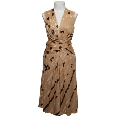 Robe (Beige, Marron, Blanc) de Issa London Soie