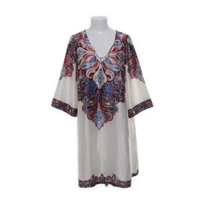 Dress (White, Multicolored) from Amy's Stories Polyester