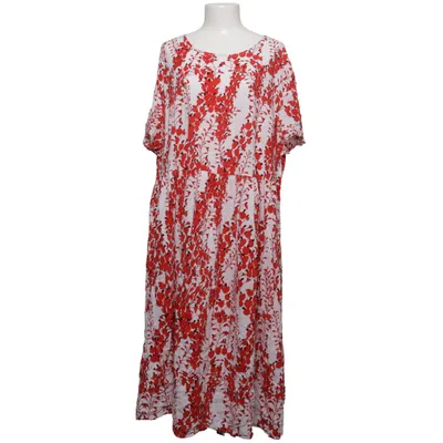 Maxi dress (White, Red) from Bodyflirt Cotton, Viscose