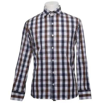 Skjorta (Blå, Brun, Vit) från Kayhan Bomull, Polyester