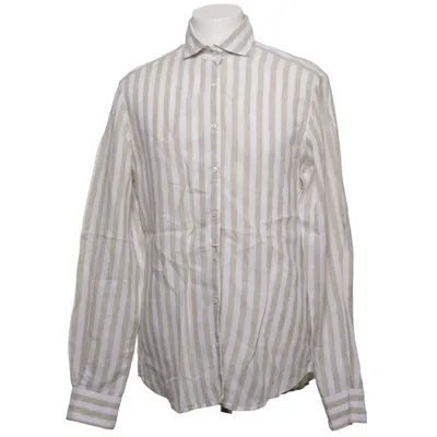 Chemise (Beige, Blanc) de Suitsupply Lin