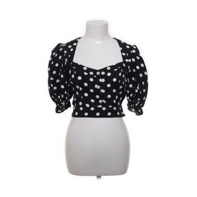 Blouse (Black, White) from Zara