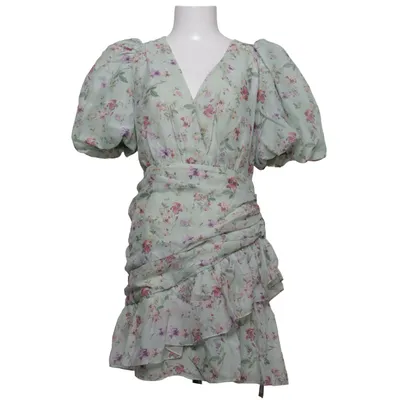 Klänning (Grön, Flerfärgad) från By Malina Elastan, Polyester