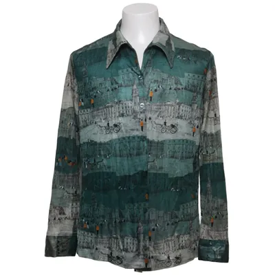 Skjorte (Grøn, Flerfarvet) fra JCPenney Polyamid, Polyester