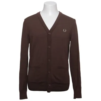 Strickjacke (Braun) von Fred Perry Baumwolle, Wolle