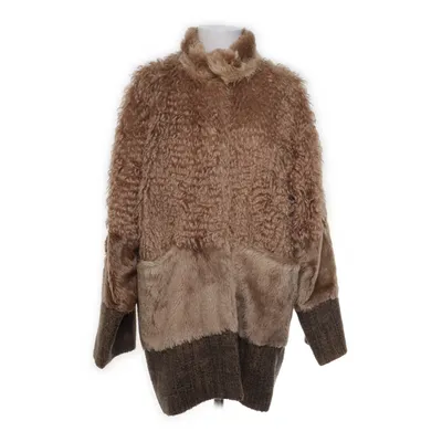 Vinterkappa (Brun, Beige) från Dagmar Bomull, Elastan, Mohair, Polyamid, Polyester, Ull