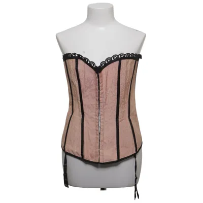 Korsett (Rosa, Svart) från Dreamgirl Bomull, Elastan, Polyester