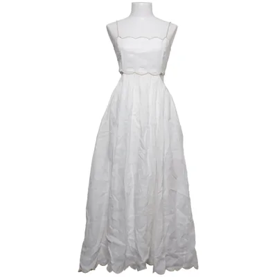 Maxi jurk (Wit) van Zimmermann Katoen, Linnen, Polyester