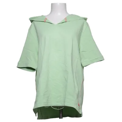 Korte mouwen capuchon sweater (Groen) van Multiblu Katoen