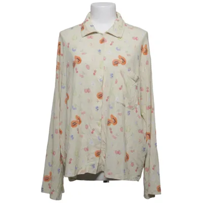 Pyjama shirt (Beige, Meerkleurig) van Djerf Avenue Elastaan, Lyocell