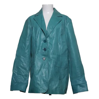 Leather jacket (Blue) from Zizzi Jeans Leather