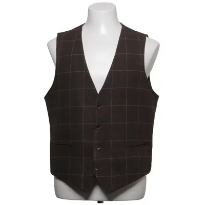 Gilet de costume (Marron) de Dobell Polyester, Laine