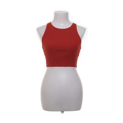 Crop top (Red) from Zara Trafaluc Cotton, Elastane