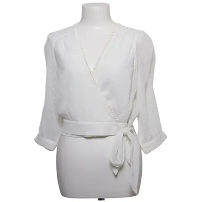 Slå-om bluse (Hvid) fra Bik Bok Genanvendt polyester