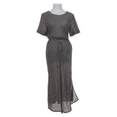 Dress (Gray, Multicolored) from Nicole Farhi Linen, Polyamide