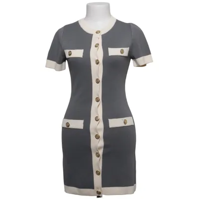 Jurk (Grijs, Wit) van H&M