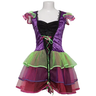 Fancy dress (Purple, Pink, Green) from Fries Polyester