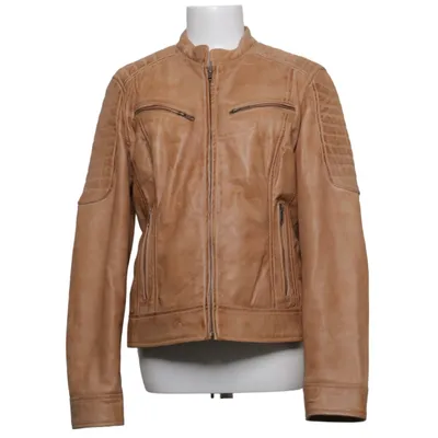 Veste en cuir (Marron) de Transmission Cuir, Polyester